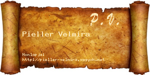 Pieller Velmira névjegykártya